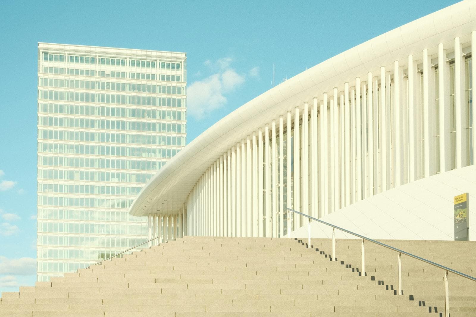 The Luxembourg Philharmonie at the Kirchberg plateau, the financial district where the CSSF is headquartered.